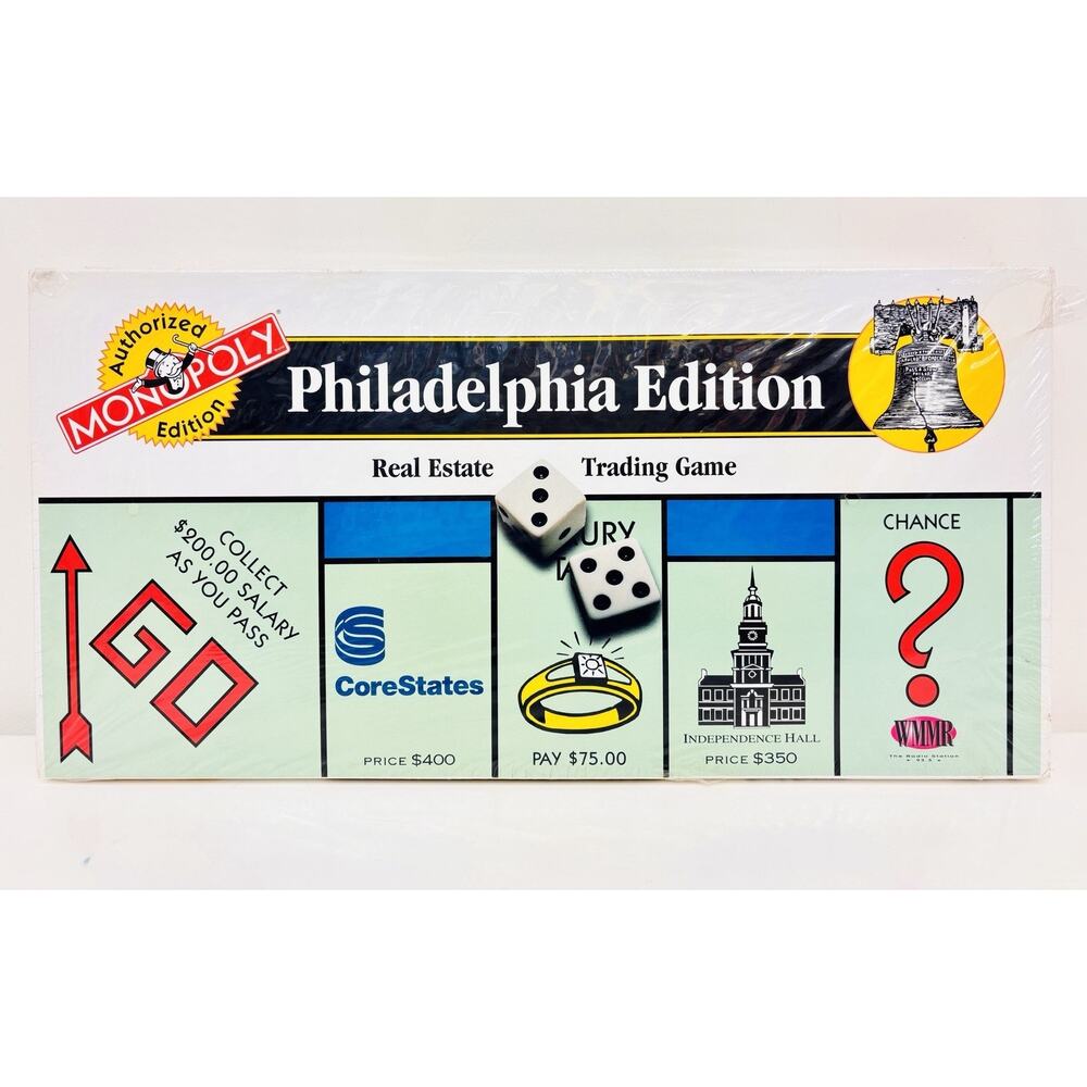 Monopoly Philadelphia Edition 1996 New Sealed
